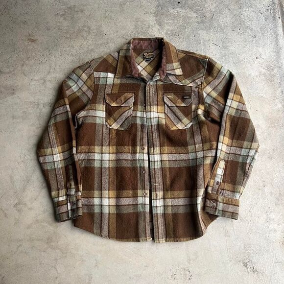Volcom Work Wear y2k Flannel Mens size L vintage - Picture 1 of 2